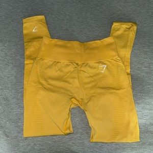 Yellow Gymshark Vital Seamless 2.0 leggings